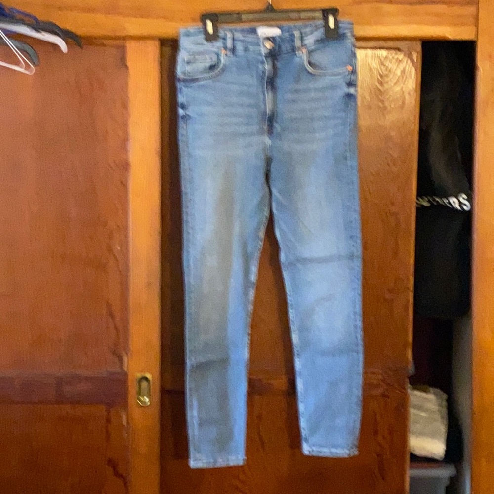Zara blue retro jeans